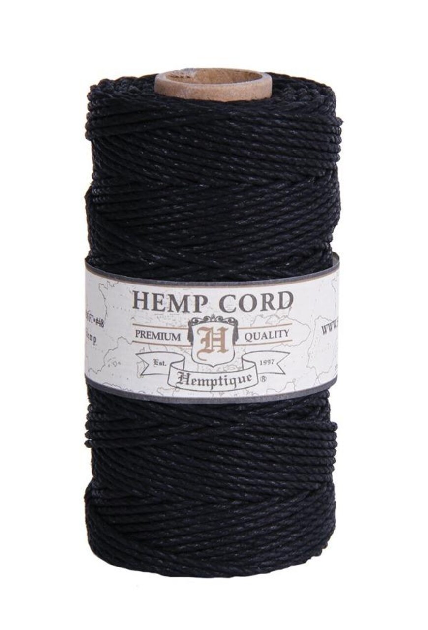 Hemptique 1.8mm #48 Hemp Cord Spools Jewelry Bracelet Making Crafting Scrapbooking Bookbinding Mixed Media Crocheting Macrame Gift Wrapping Outdoor Gardening